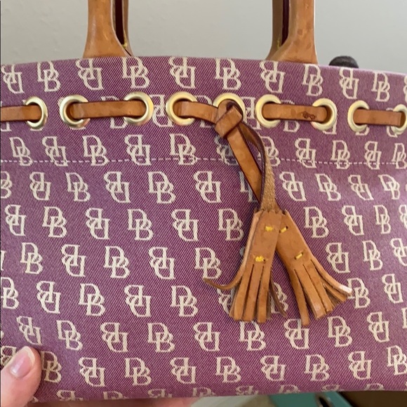 Dooney and Bourke Signature Pink Satchel - Picture 9 of 11